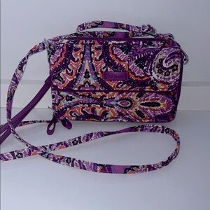 Vera Bradley purple patterned crossbody purse